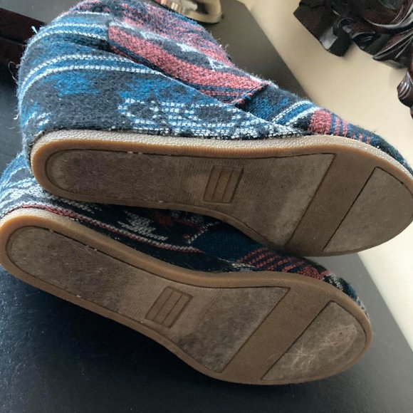 TOMS Lace Up Wedges Aztec - Picture 5 of 6